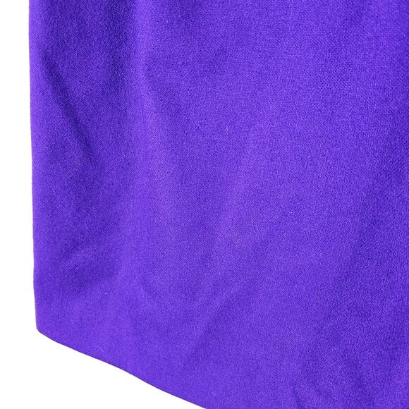 Requirements vintage 100% wool midi pencil skirt pleated pockets purple size 10‎ - Picture 3 of 4